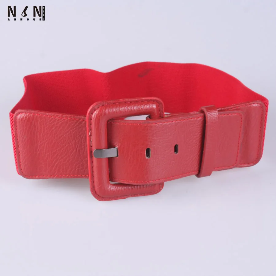

Pin buckle decorated elastic obi female fashion joker in Europe and the elastic waist with a down jacket accessories V193