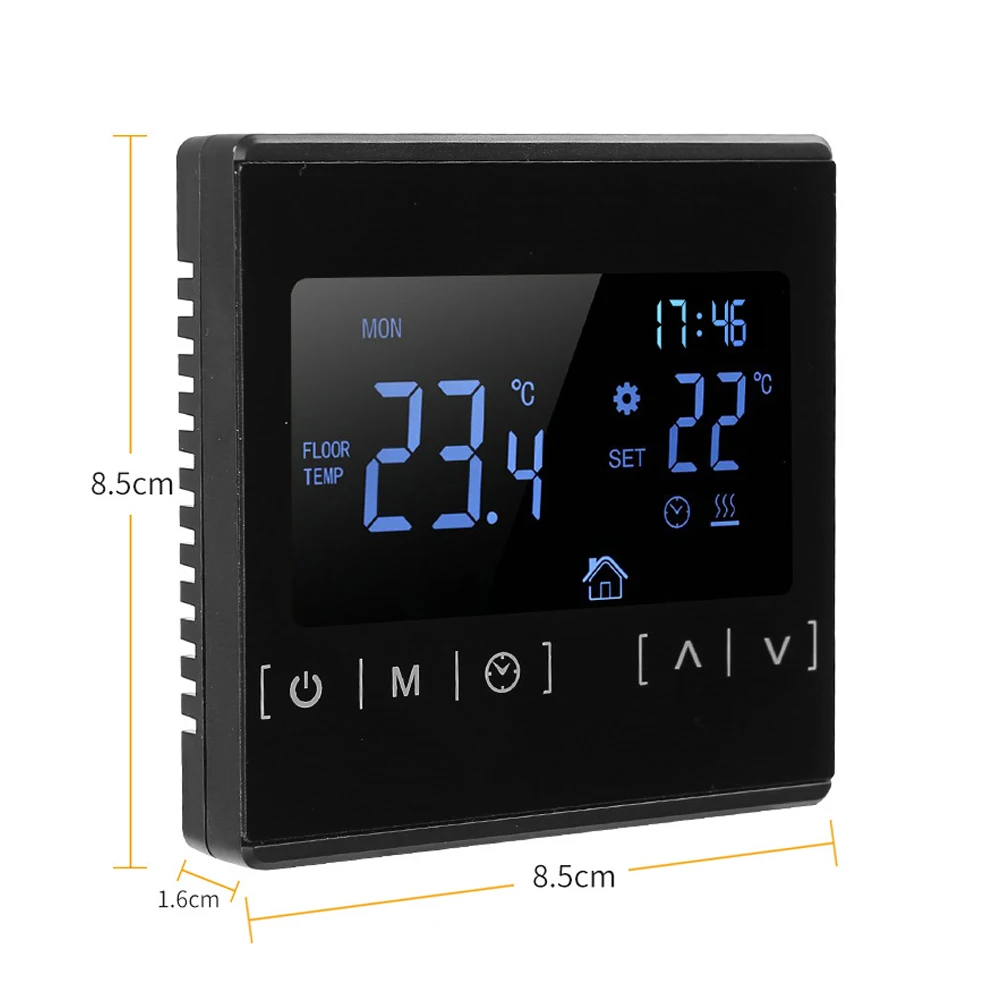 85~ 240 В AC сенсорный экран черный цвет lcd цифровой термо-регулятор температуры