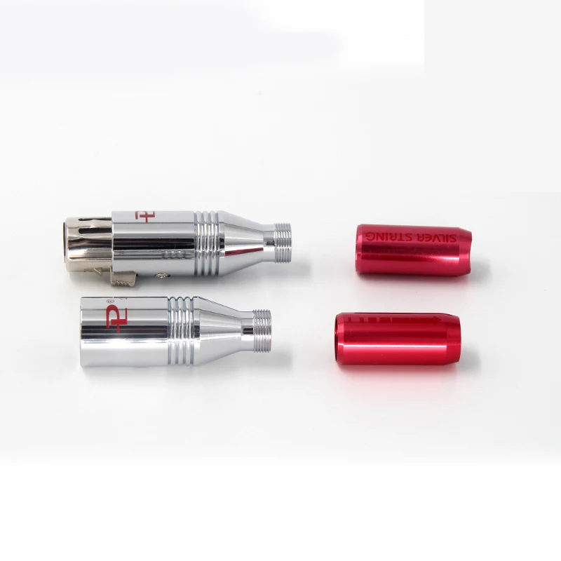 4 шт. разъем ATAUDIO Hi Fi XLR с родиевым покрытием 3 штекера гнездовые и разъемы для