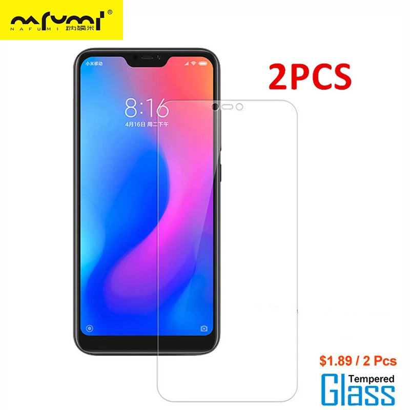 

2PCS Protective Glass For Xiaomi Mi A2 Lite Screen Protector Tempered Glass For Xiaomi Mi A2 Lite Xiaomi Redmi 6 Pro Phone Film