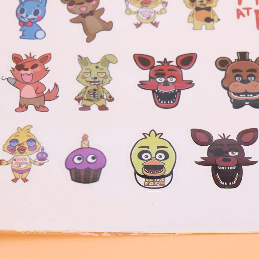 10 шт./лот стикеры Five Nights at Freddy's FNAF Детские мотивационные наклейки с героями