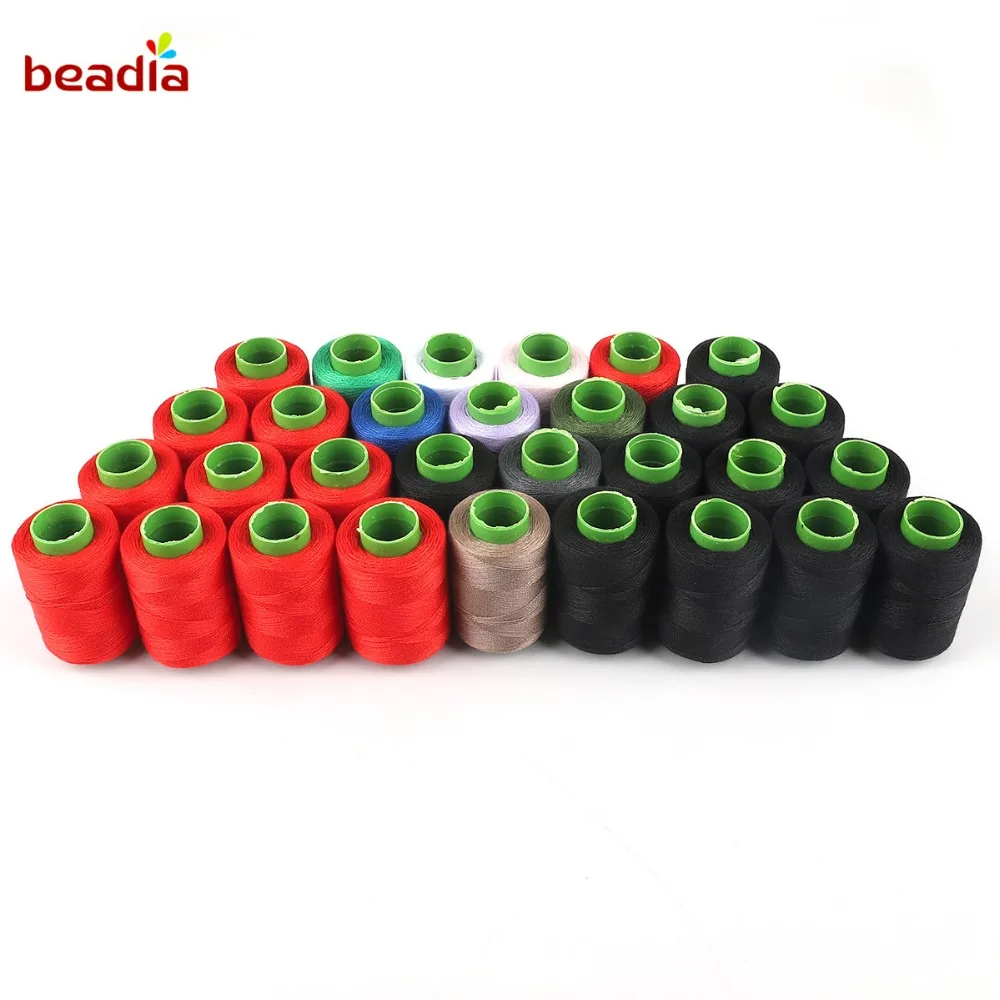 

10 Roll/bag High Tenacity Sewing threads Machine Embroidery Thread Polyester Craft Patch Steering-wheel Supplies