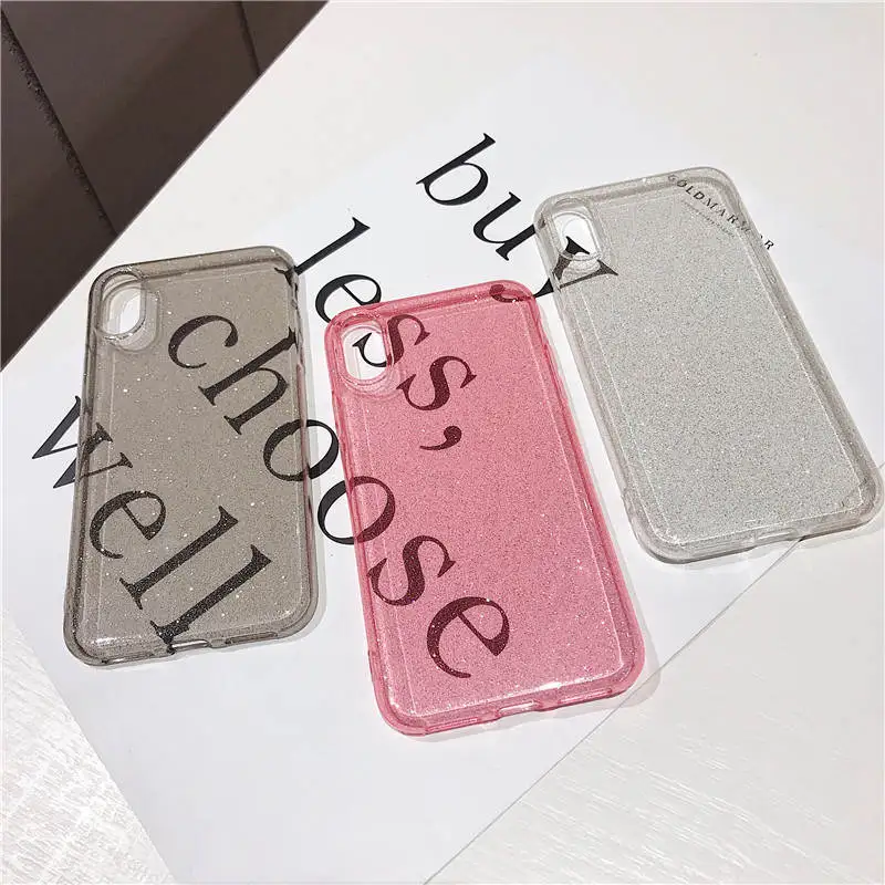 Новый приливный флэш-порошок для Iphone 66S 6P 78 78plus Xxs Xr Xsmax Tpu Прозрачный Универсальный