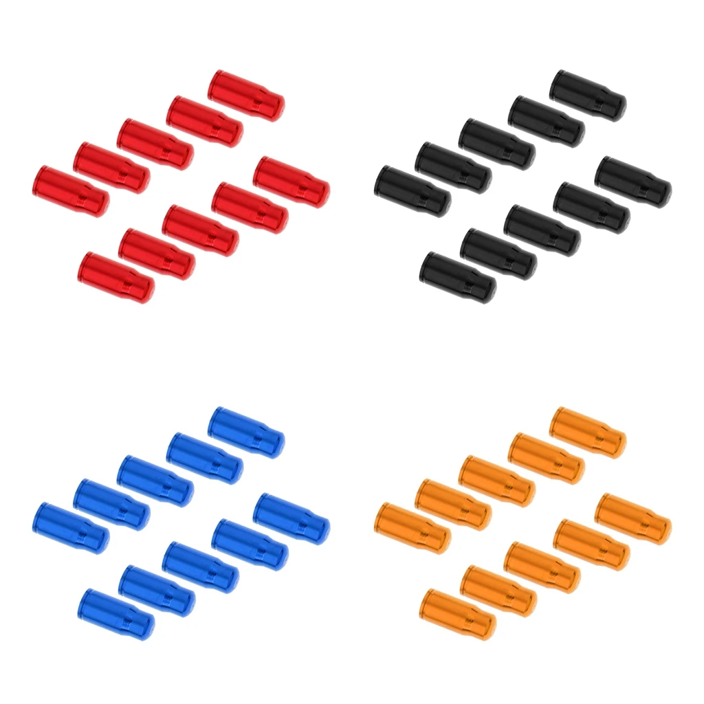  10 Pieces / Set Bike Bicycle Road Racing Colored Presta Valve Cap Dust Covers Cycling Accessories Bicycle Presta Valve Cap