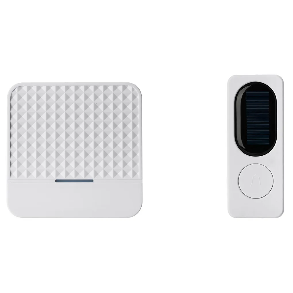 

200m Solar Wireless Doorbell Waterproof Doorphone with LED Night Light for Outdoor Indoor Use Light Cnotrol