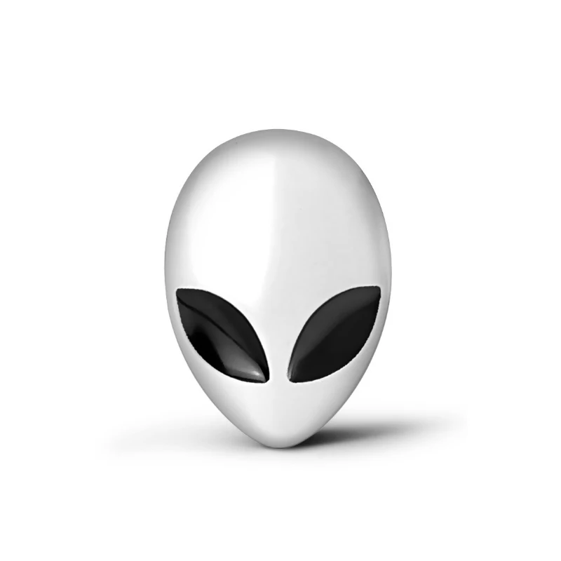 

1Pcs 3D Metal Alien Car Side Fender Rear Trunk Emblem Badge Sticker Decals for Universal Cars Moto Bike Decorative Accessories