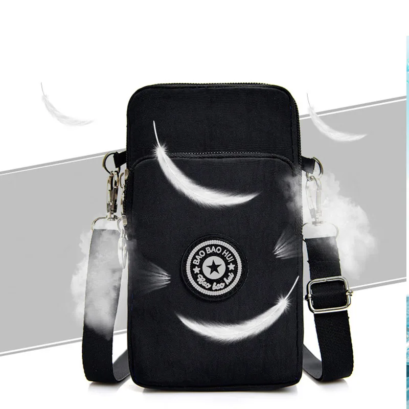 Universal Oxford Cloth Single Shoulder Mobile Phone Protect Case Cover Bag with Waist Belt Outdoor Sports Gym Fitness Equipment