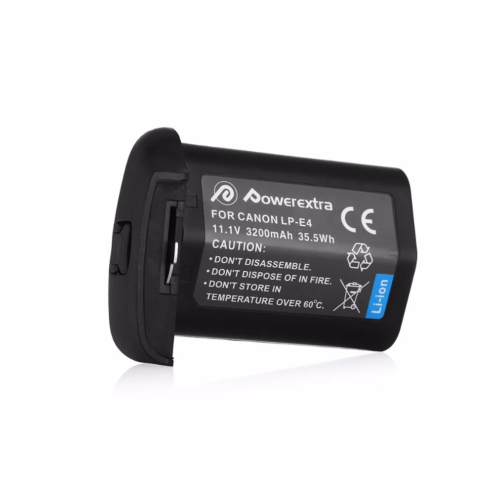 Powerextra LP-E4 3200 mAh 11 1 v литий-ионный Аккумулятор для Canon EOS 1D Mark 3 III 1DX 4 IV DSLR Аккумуляторы