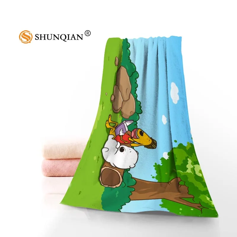 Новое пользовательское маленькое милое полотенце с рисунком медведя, Хлопковое полотенце для лица/банные полотенца из микрофибры для детей, мужские и женские полотенца для душа s - Цвет: Towel