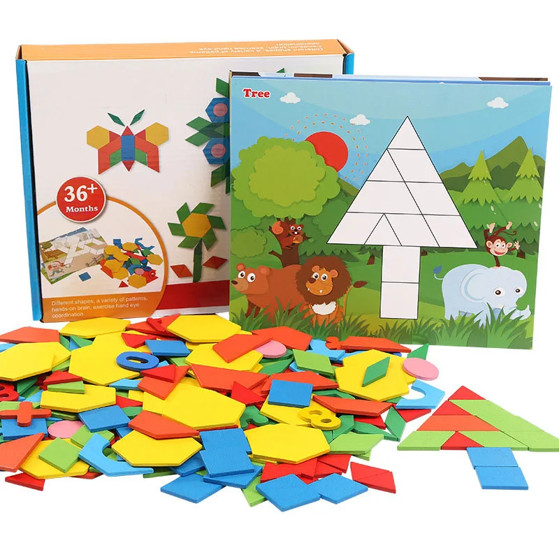 

250 Piece Color Changed Diy Jigsaw Puzzle Jigsaw Toys Baby Montessori Wooden Puzzle Toys Learning Educational Toys For Children