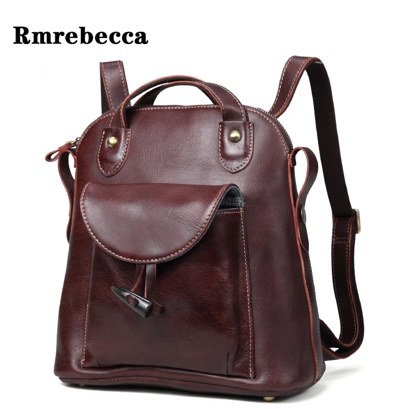 

vegetable tanned leather backpack women cute brown backpag lady anti-theft bags phone string girls backpack mochila mujer cuero