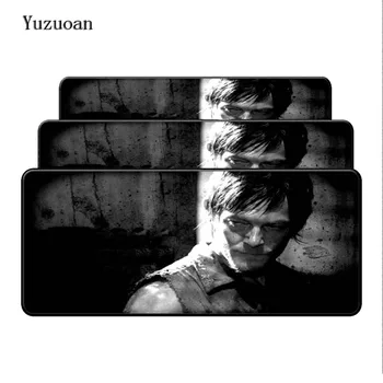 

Yuzuoan Free Shipping Walking Dead Logo Silicone Large Pad to Mouse Game Size for 400x900X3MM Speed Version Gaming Mousepads