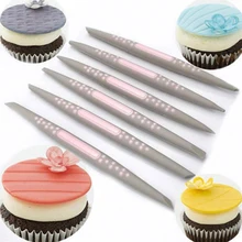 6 шт пластиковые помадки для торта гравировальные Перья Фрукты скульптуры резинки паста резьба кондитерский коврик режущая модель нож для украшения торта инструменты