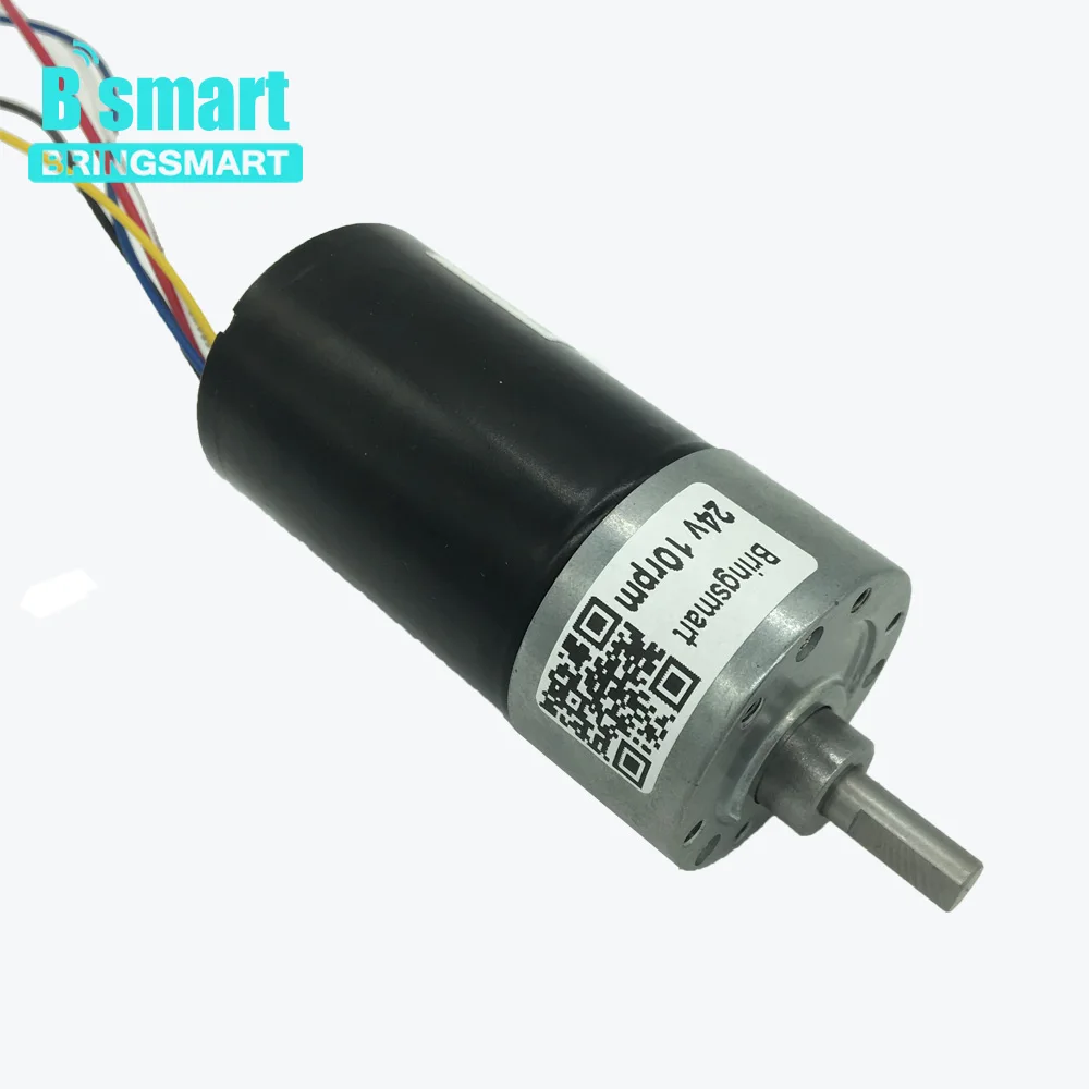

Bringsmart GB37-3650 Brushless DC Gear Motor Gearbox Engine 12-24V Mini Electric Reduction Motor for DIY Parts Automatic Curtain
