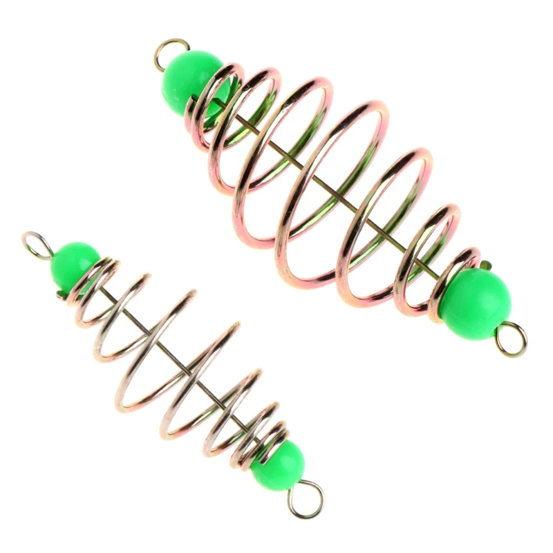 

10 Pcs/Set Fishing Bait Spring Lure Inline Hanging Tackle Stainless Steel Feeder