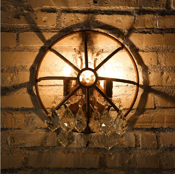 Vintage Industrial Metal Wall Sconce Lamp Retro Rustic Bar Pub Art Vintage Industrial Metal Wall Sconce Lamp Retro Rustic Bar Pub Art Deco Rust Light Fixture