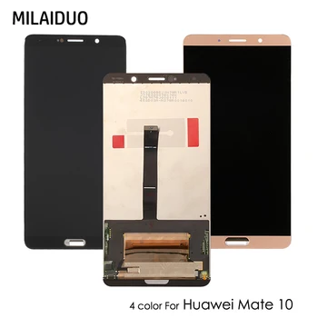 

LCD Display For Huawei Mate 10 Touch Screen Digitizer Senor Assembly Replacement Black Mocha Gold No Frame 5.9 Inch 100% Tested