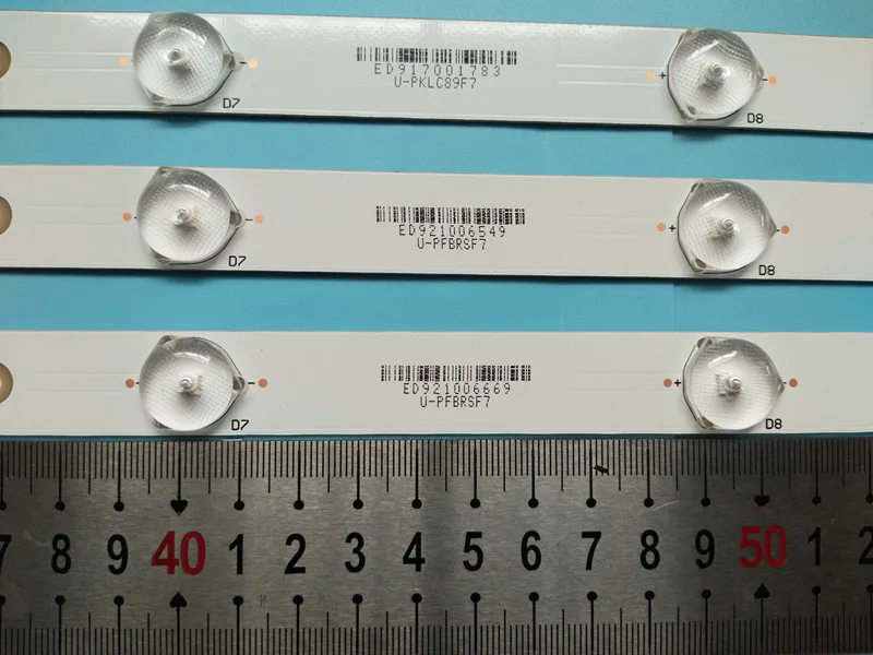 

Новинка, 1 комплект = 3 шт., 7 светодиодов (3 В), 615 мм Светодиодная лента для подсветки, для tri32phs5301, 32PFS5501, LB32080, V0, E465853, E349376, TPT315B5