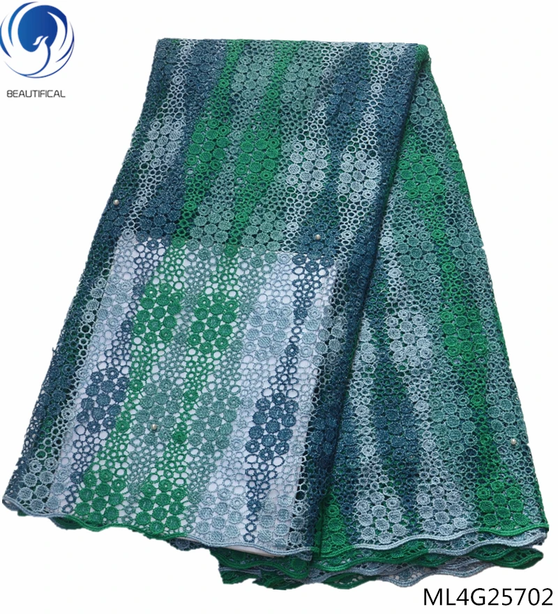 

Beautifical guipure lace material water soluble lace fabric latest african cord lace fabrics high quality 2019 for man ML4G257