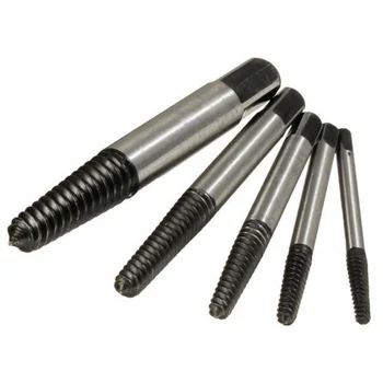 

2019 5Pcs/set Steel Broken Speed Out Damaged Screw Extractor Drill Bit Guide Set Broken Bolt Remover Car Tire Repair Tool