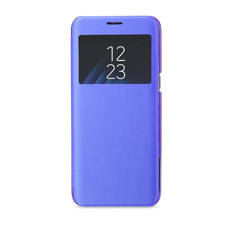 Kisscase флип-чехлы Чехол для телефона для samsung Galaxy S8 S8 плюс S6 S7 край смарт-чехол с окошком для экрана чехол для samsung A3 A7 A8 Note 5 4 Capa - Цвет: Blue