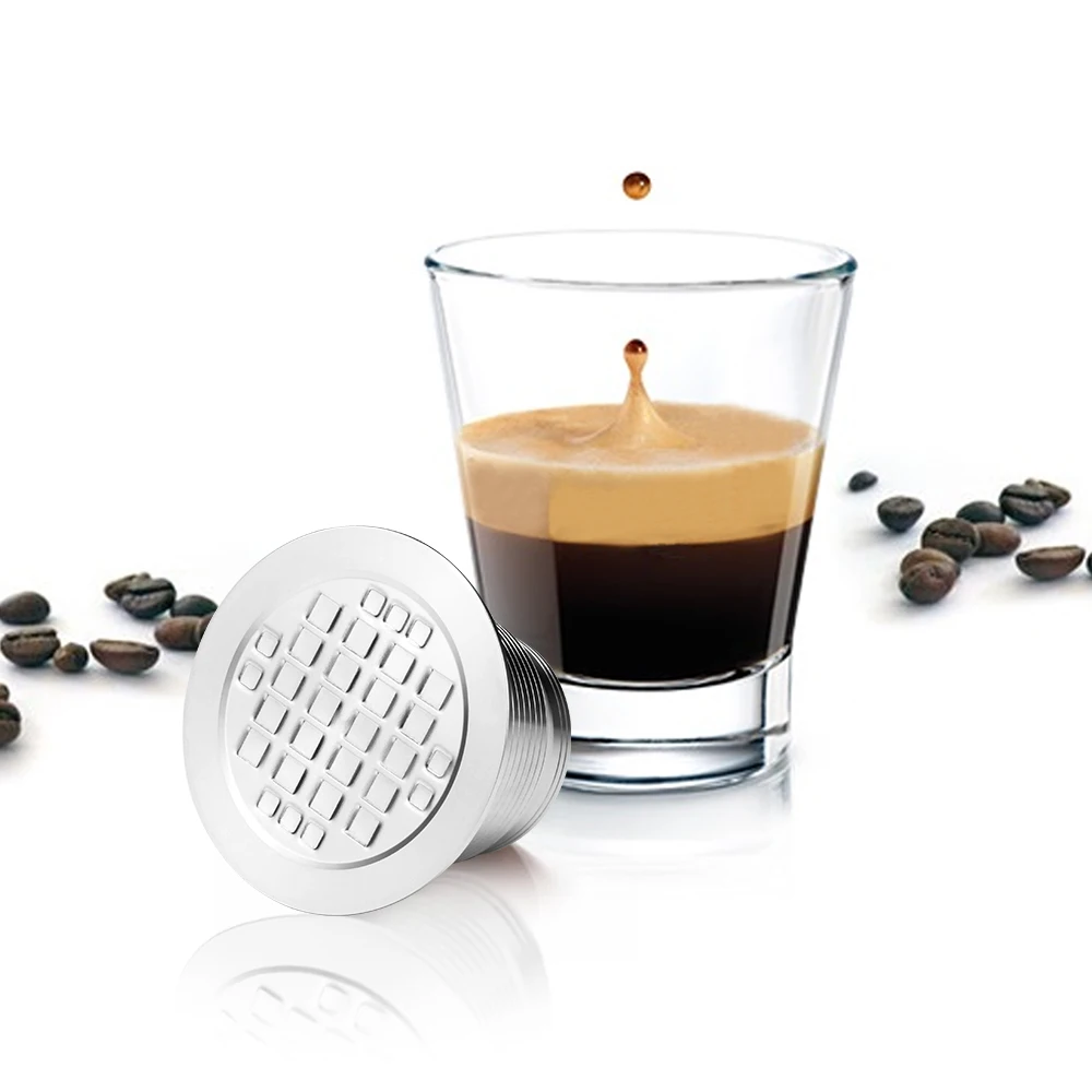 iCafilas For Nespresso Square Hole Refillable Coffee Capsule Stainless