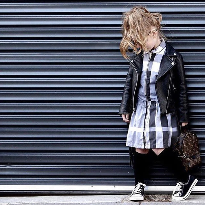 Jaquetas para Meninas do Bebê Cabolsa de Couro do Plutônio Jaqueta para Meninas Moda Primavera Jaqueta Borla Crianças Outerwear Cabolsa Outono Roupas 16 Jaquetas e casacos
