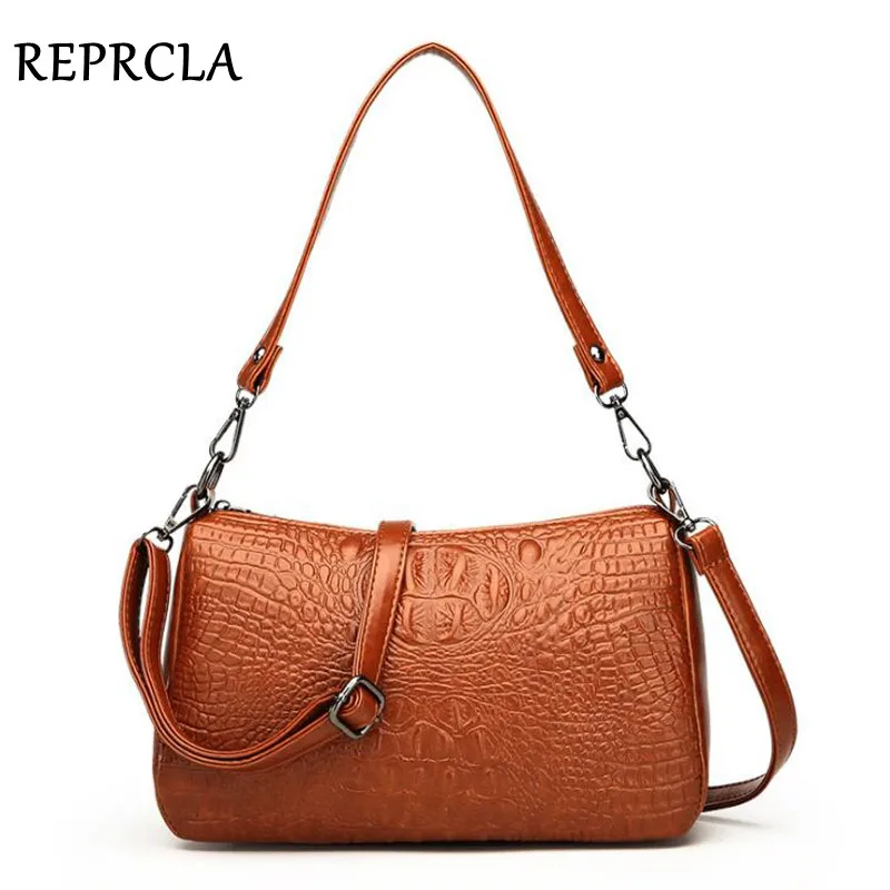 

REPRCLA Luxury Handbags Women Bags Designer Alligator Pattern Leather Shoulder Bag High Quality Crossbody Bags for Women Bolsa