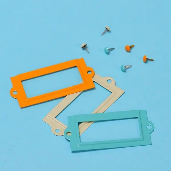 Scrapbook metal label holder crafts wholesale & retail Order more than