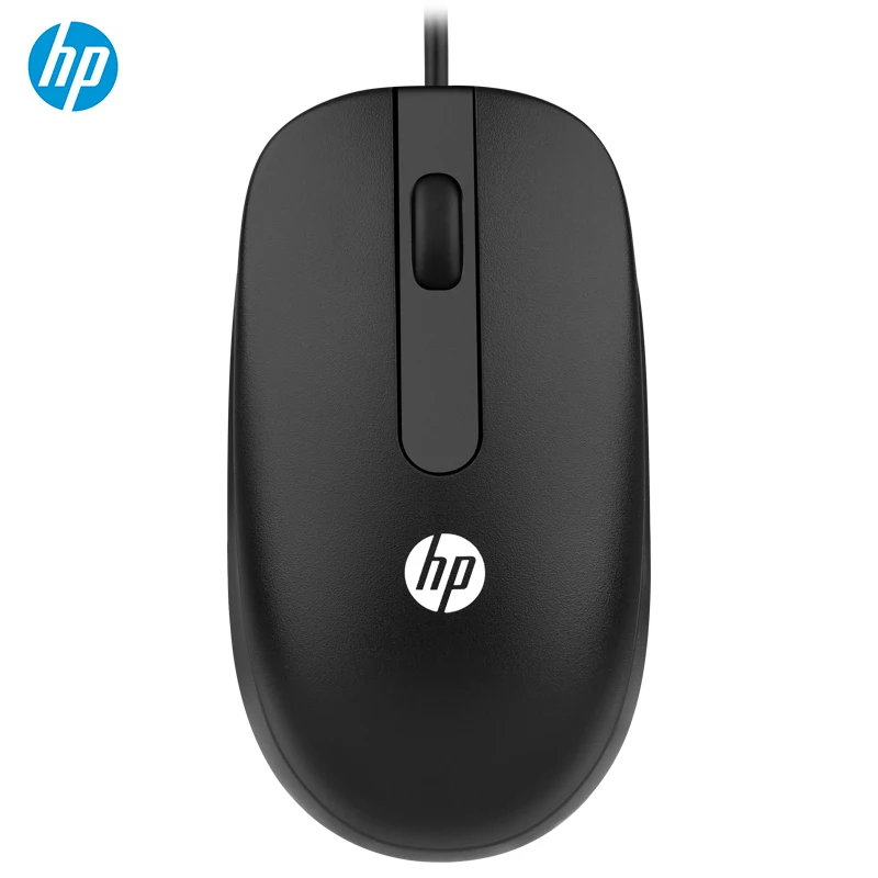 

HP wired mouse 1000 DPI laptop PC Games office home business USB mouse
