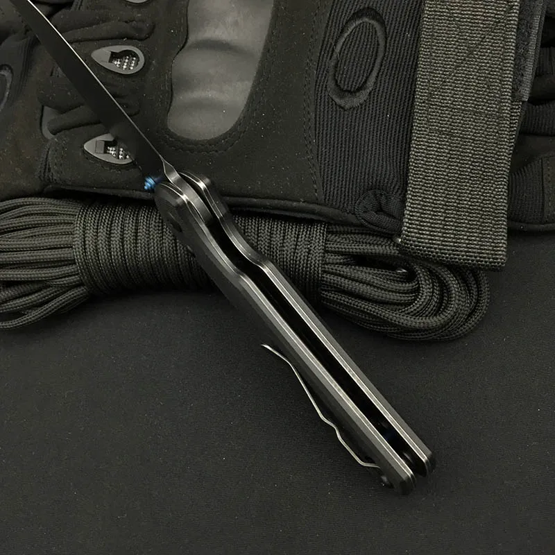 Land 9105 12C27 Blade G10 handle Folding Knife Outdoor Hunting Camping Survival EDC Pocket Knife Top Quality Kitchen Tool Gift