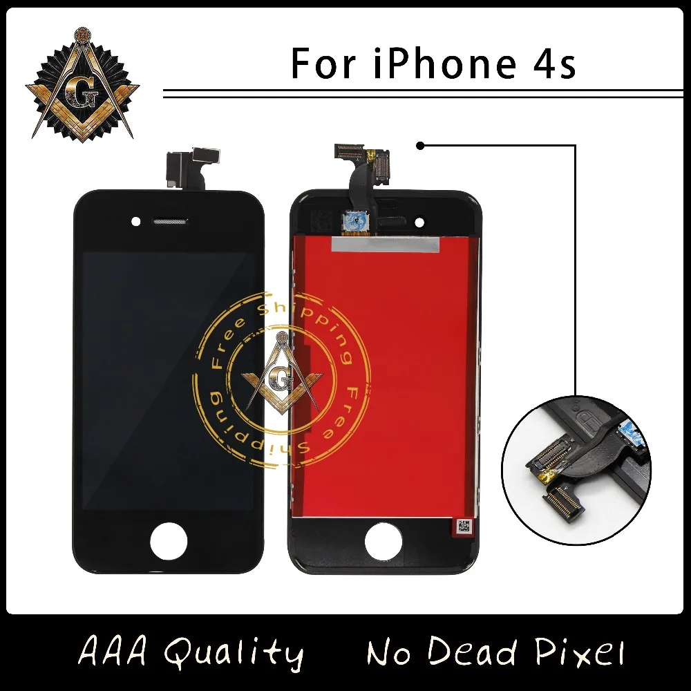Prix pour 10 pcs/lot haute qualité écran pour iphone 4s lcd assemblée livraison gratuite par dhl Prix pour 10 pcs/lot haute qualité écran pour iphone 4s lcd assemblée livraison gratuite par dhl