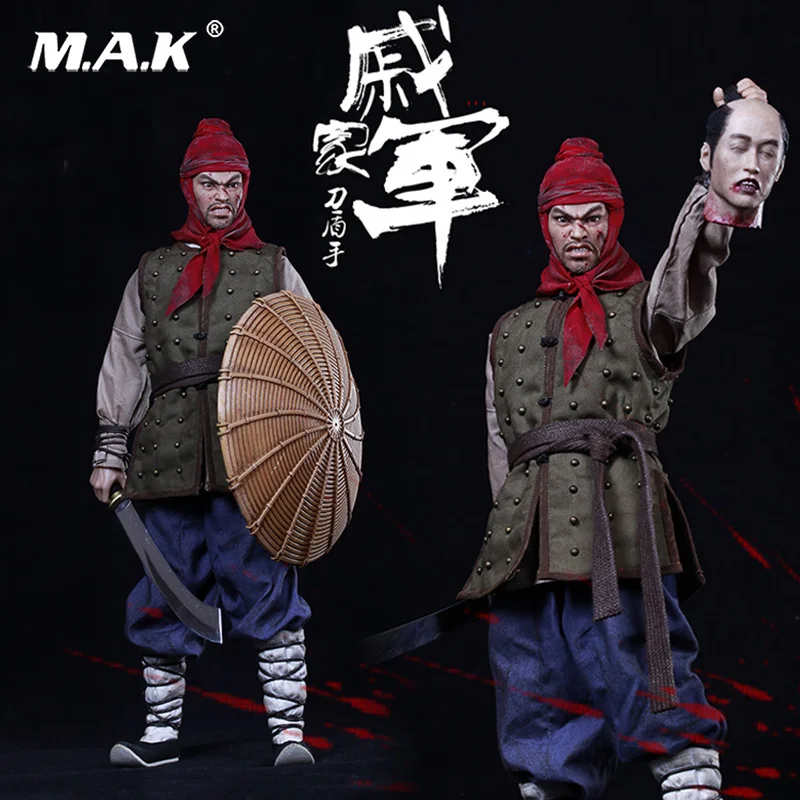 

On Sale KLG012 1/6 scale The Ming Dynasty Series Qi Jiajun Shield hand knife Male Action Figure Full Set Figure