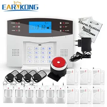 Большая промоакция! Английская, русская, испанская, французская, итальянская Голосовая Беспроводная GSM сигнализация, домашняя система охранной сигнализации, ЖК-клавиатура