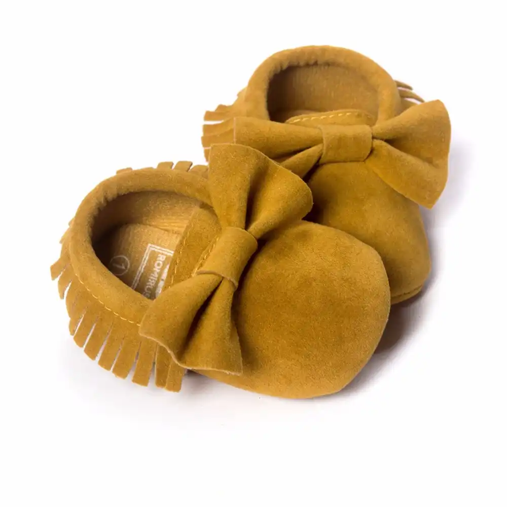 mustard baby shoes