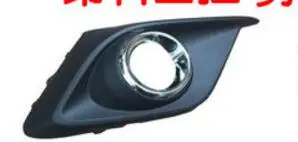 Для Mazda 3 BM Axela Chrome передние противотуманные свет лампы Крышка отделка Foglight гарнир полоса бампер для бровей век литья