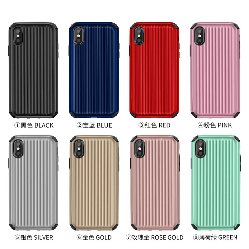 Fashion Personality Suitcase Case For Iphone X 6 7 Fitted Thin Lightweight Drop Resistance Apple