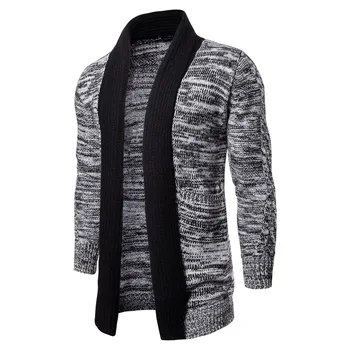 

High Quality Fashion New Arrival Autumn and Winter Clothing Medium and Long Sknitted Sweater Jacket Cardigan Men Sweaters 2XL