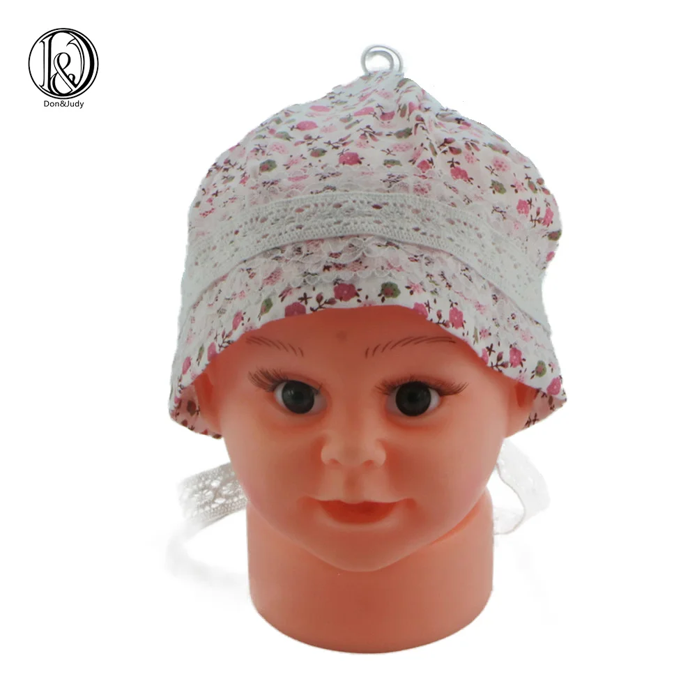 Soft Linen Newborn Baby Hat Plum Blossom Infant Photography Props with