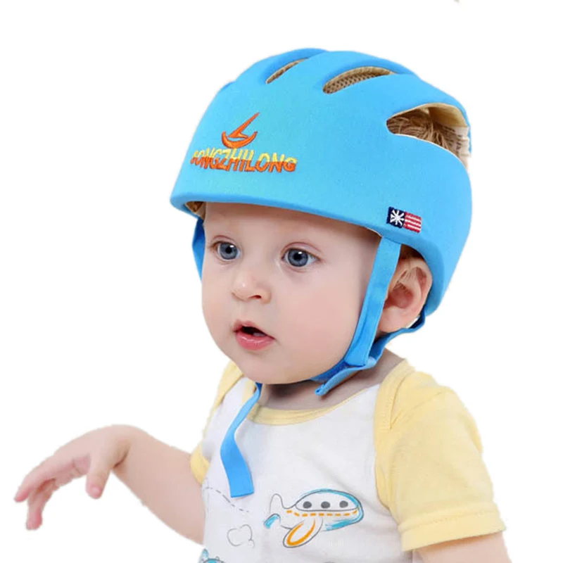 Детская безопасная обучающая шапочка для ходьбы, защитная шапка для мальчиков и девочек, мягкий удобный шлем, регулируемая защита головы