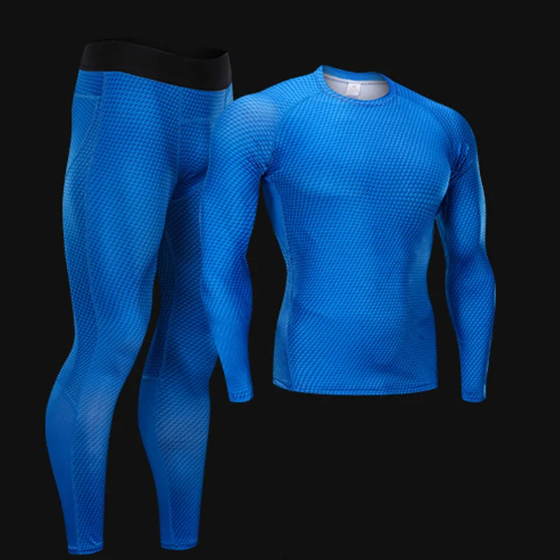 Men's Running T-Shirts Long Sleeve Shirts Sun Protection Breathable Bodybuilding T-Shirts Compression Sportswear Gym Sports Top