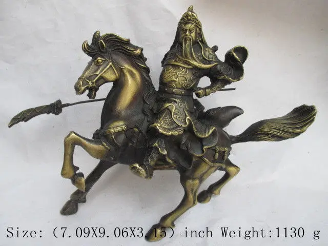 

Chinese ancient copper of The Three Kingdoms guan yu. Guan gong statue