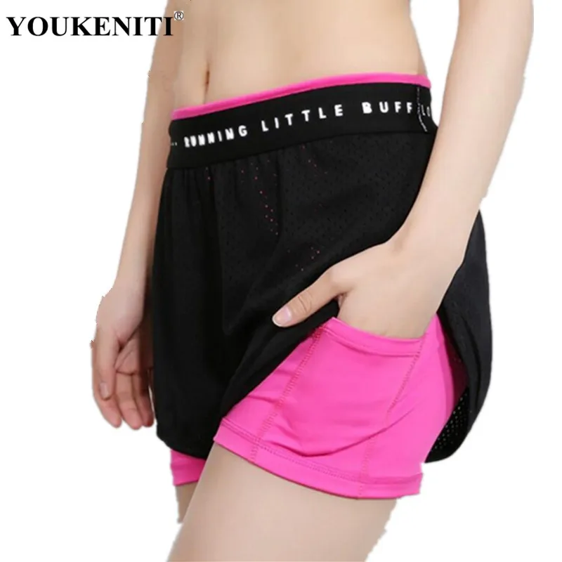 2018 Hot Sale Women Fitness Yoga Mesh Breathable Running Freeshipping Workout High Elastic New Printed Ladies Shorts