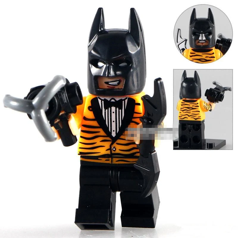 Beste SingleSale Batman Film Battle Pod polybag Tijger Smoking Pak SUPER HEROES Model Minifig Model DIY Bouwstenen Kinderen Speelgoed Gift