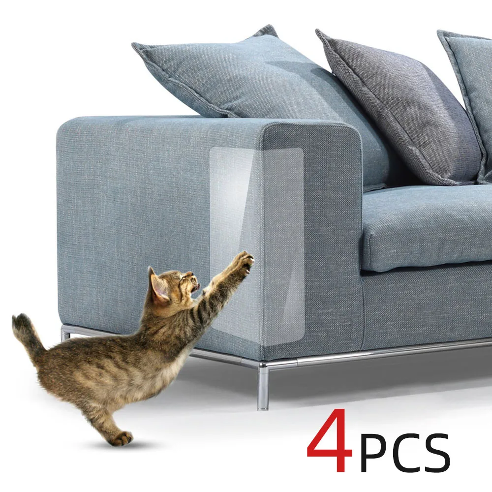 

4pcs Couch Scratch Guards + 20pcs Nails Mat Anti Scratching Cat Claw Couch Protector Sofa Pads Protecting Chairs Furniture