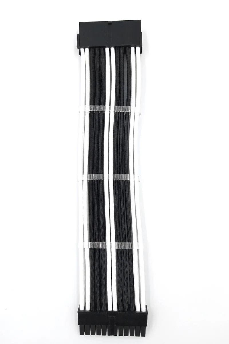ATX 24Pin_White_Black_extension cable