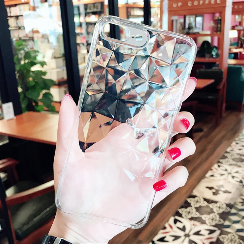 3D Алмазный чехол для мобильного телефона iPhone XS XR xs max 8 7 6 6s plus с защитой от падения