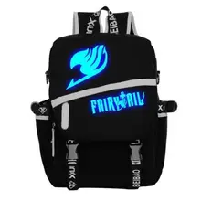 Аниме Фея Хвост колеса глаза Темный светильник светящийся ранец рюкзак школьный сумка на плечо косплей подарок