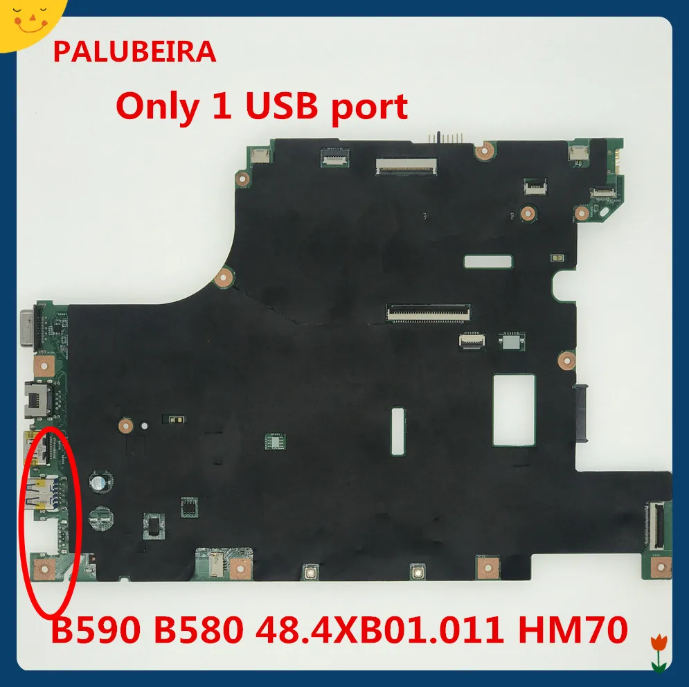 PALUBEIRA B590 B580 48.4XB01.011 материнская плата для lenovo B590 B580 Материнская плата ноутбука PGA989 HM70(SJTNV) в комплекте Технические характеристики