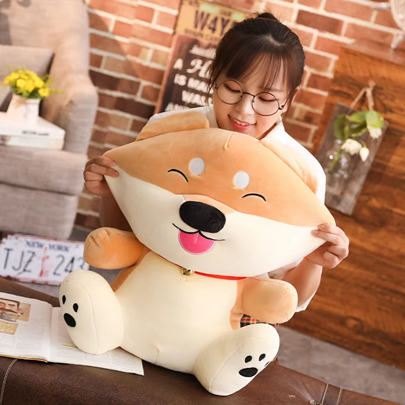 1 шт. Kawaii Fat Shiba Inu собака плюшевые игрушки мягкие милые животные мультфильм Подушка прекрасный подарок для детей Детские хорошее качество